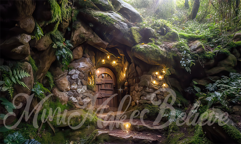 Kate Hobbit Gnome Elf Fairy Home Backdrop Designed by Mini MakeBelieve - Kate Backdrop AU