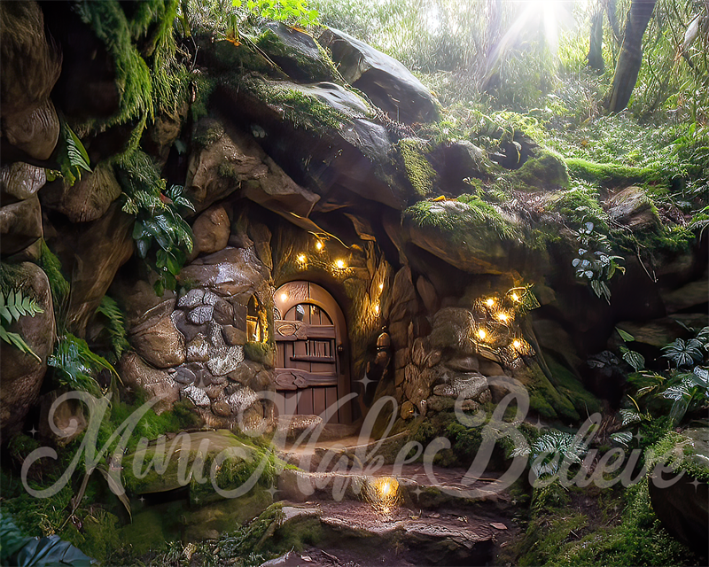 Kate Hobbit Gnome Elf Fairy Home Backdrop Designed by Mini MakeBelieve - Kate Backdrop AU