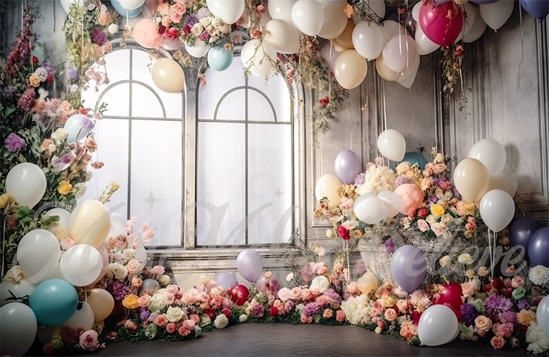 Kate Spring Backdrop Distressed Dark Party Room Wedding Birthday Designed by Mini MakeBelieve - Kate Backdrop AU