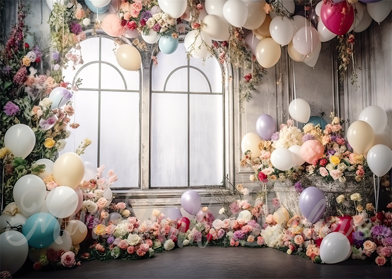 Kate Spring Backdrop Distressed Dark Party Room Wedding Birthday Designed by Mini MakeBelieve - Kate Backdrop AU