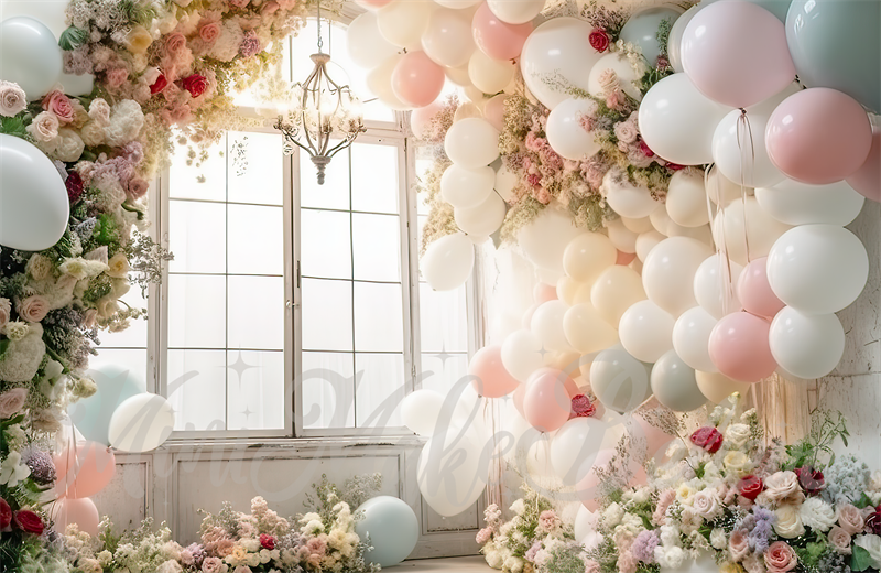Kate Spring Distressed Light Party Backdrop Room Wedding Birthday Designed by Mini MakeBelieve - Kate Backdrop AU