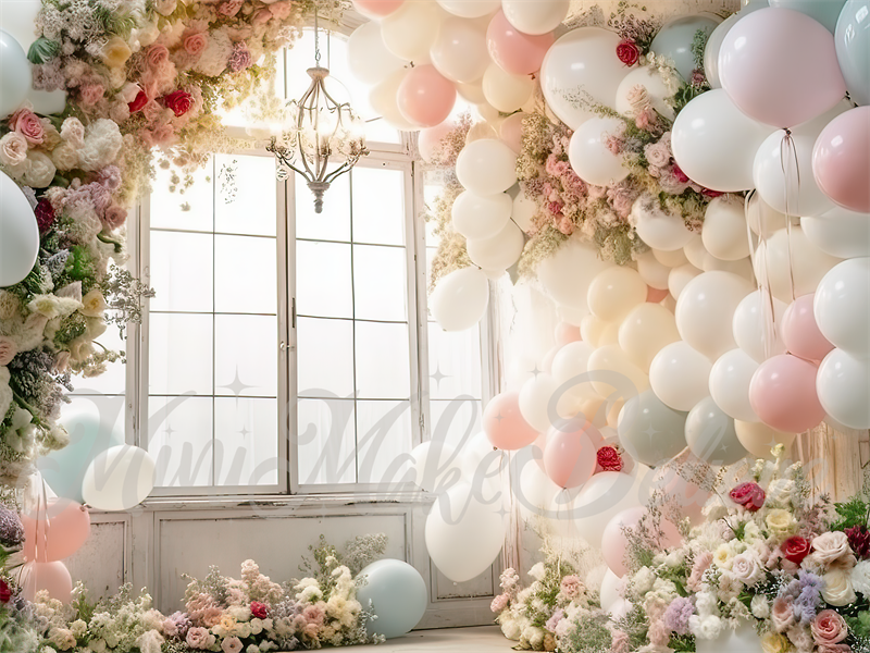 Kate Spring Distressed Light Party Backdrop Room Wedding Birthday Designed by Mini MakeBelieve - Kate Backdrop AU