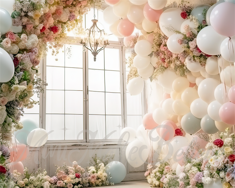 Kate Spring Distressed Light Party Backdrop Room Wedding Birthday Designed by Mini MakeBelieve - Kate Backdrop AU