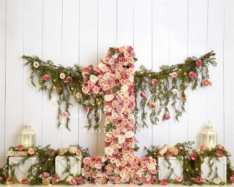 Kate One Floral Garden Backdrop First Birthday Designed by Megan Leigh Photography