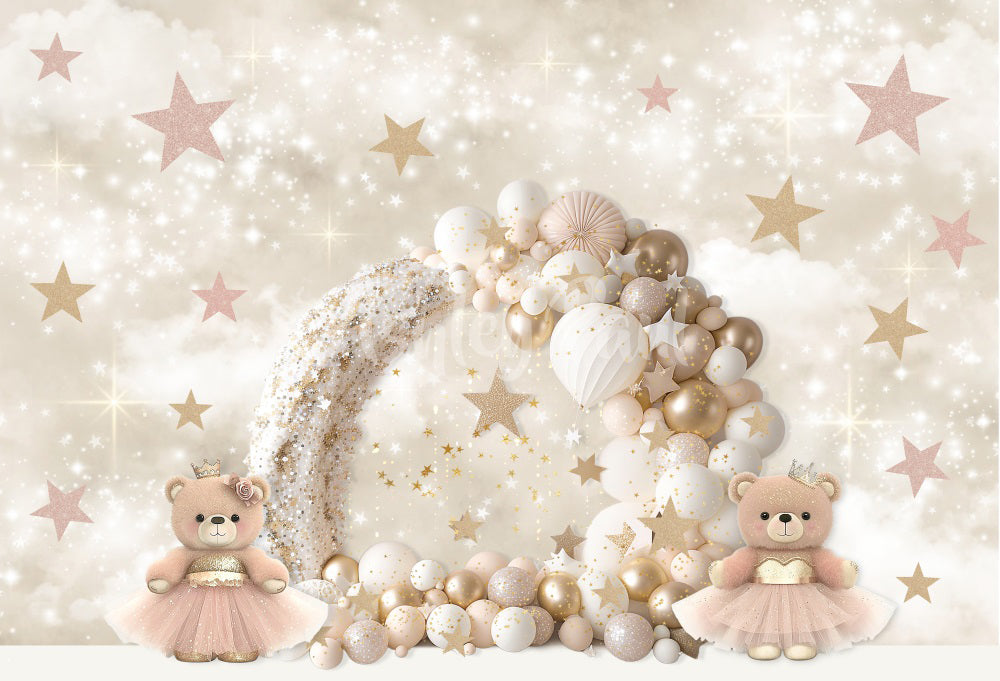 Kate Beer Princess Balloon Arch Backdrop Designed by Ashley Paul - Kate Backdrop AU