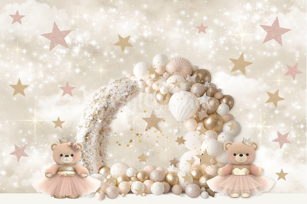 Kate Beer Princess Balloon Arch Backdrop Designed by Ashley Paul - Kate Backdrop AU