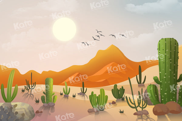 Kate Desert Sun Cactus Backdrop Designed by GQ