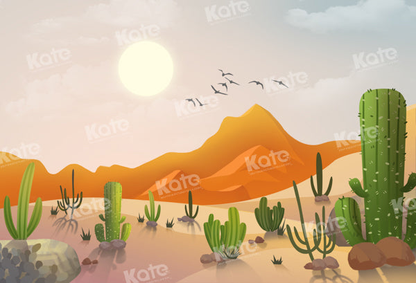 Kate Desert Sun Cactus Backdrop Designed by GQ