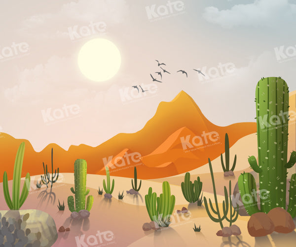 Kate Desert Sun Cactus Backdrop Designed by GQ