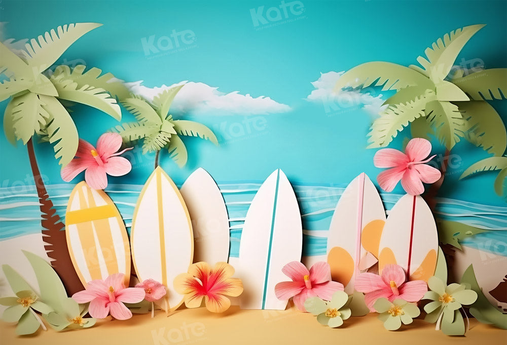 Kate Flower Seaside Backdrop Cake Smash for Photography - Kate Backdrop AU