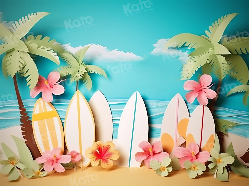 Kate Flower Seaside Backdrop Cake Smash for Photography - Kate Backdrop AU