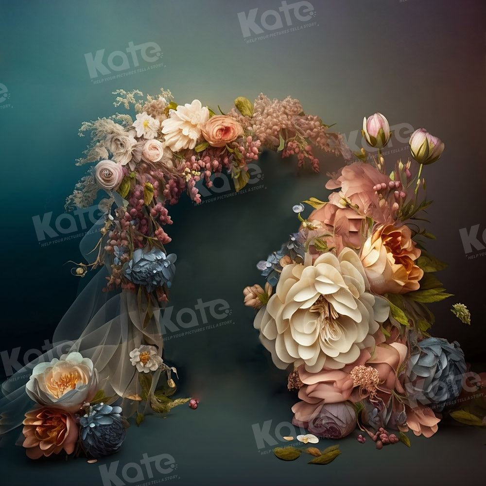 Kate Flower Portrait Mother's Day Backdrop for Photography - Kate Backdrop AU