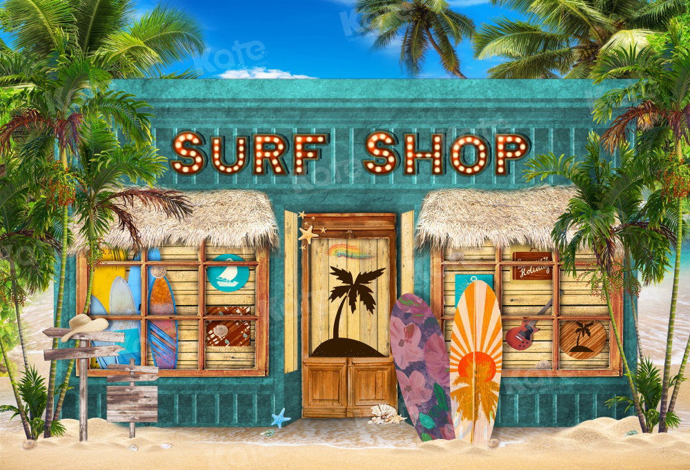 Kate Surf Shop Backdrop Sea Beach for Photography