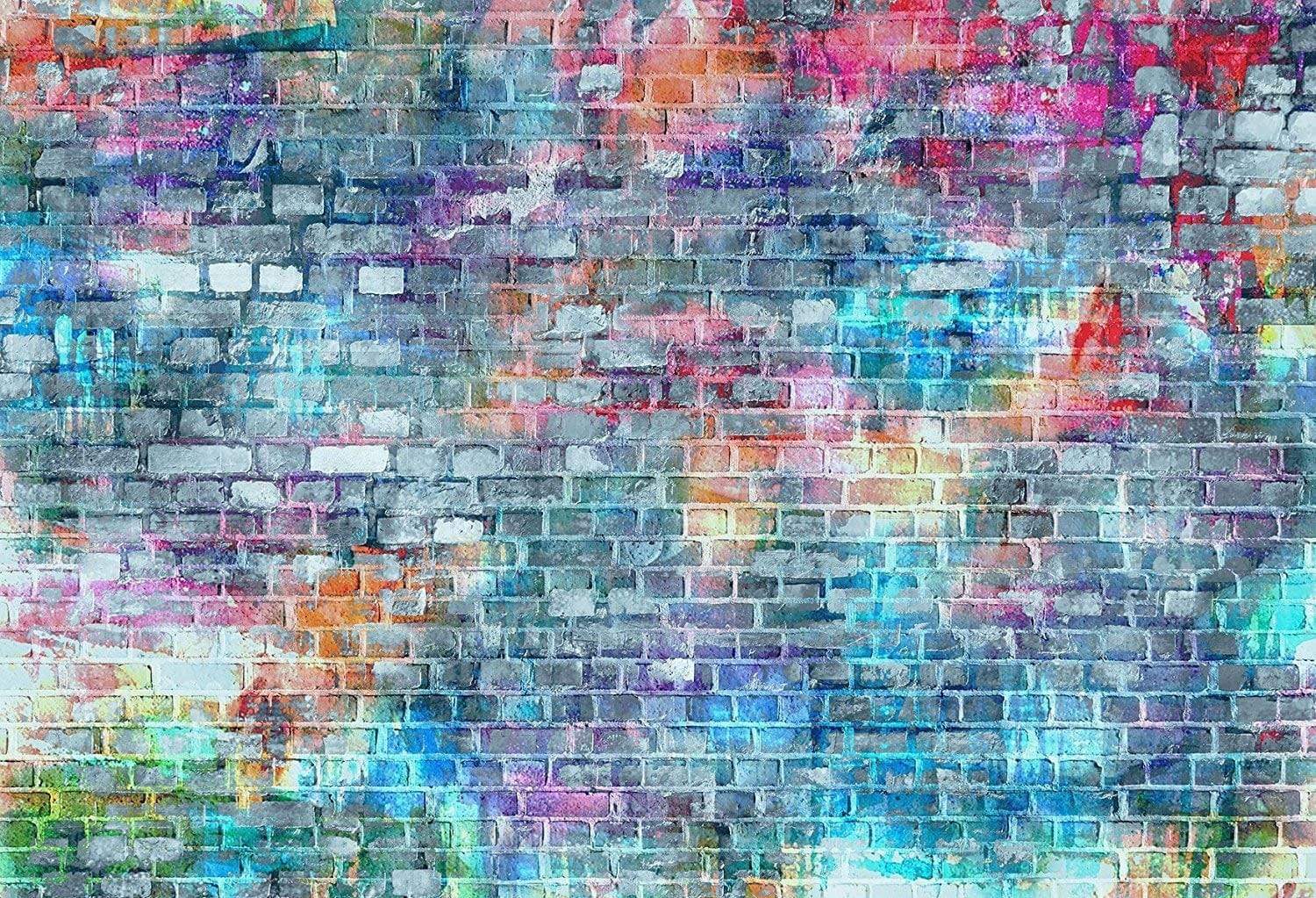 Kate Brick Wall Photography Backdrops Colorful Painting Graffiti Backdrop