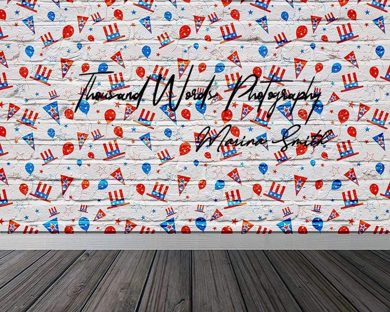 Kate Brick Wall Pattern with Floor  Backdrop for Photography Designed by Marina Smith - Kate Backdrop AU