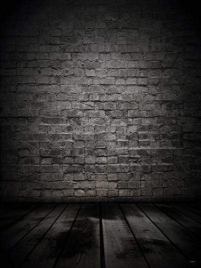 Katebackdrop£ºKate Black Brick With Floor Backdrops Digital For Photography