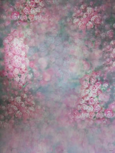 Katebackdrop£ºKate Valentine's Day Pink Flowers Hand Painting Portrait Photography Backdrops