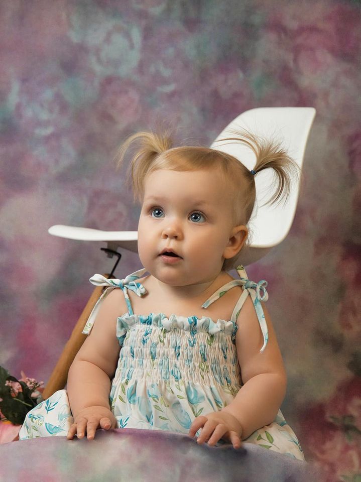 Kate Pink Flowers Hand Painting Liked Portrait Photography Backdrops - Kate Backdrop AU