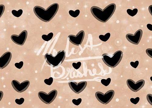 Kate Valentines Hearts Backdrop Designed by Modest Brushes