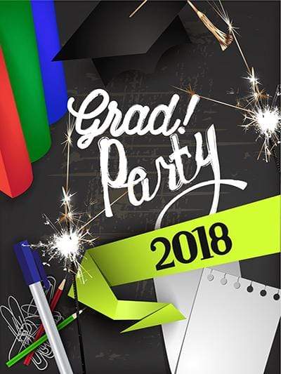 Kate Graduation Ceremony Grad Party with pencil Backdrop - Kate Backdrop AU