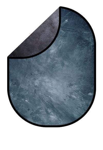 LONSALE Kate Rust Abstract Texture/Abstract Grey Blue Texture Collapsible Backdrop Photography 5X6.5ft(1.5x2m)