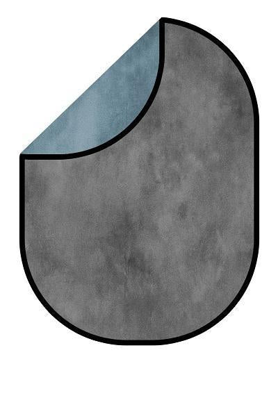 Kate Blue Gray Abstract Texture/ Gray Abstract Texture Collapsible Backdrop Photography 5X6.5ft(1.5x2m)