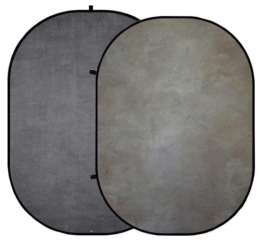 Kate Abstract Gray /Printed Gray Collapsible Backdrop Photography 5X6.5ft(1.5x2m)