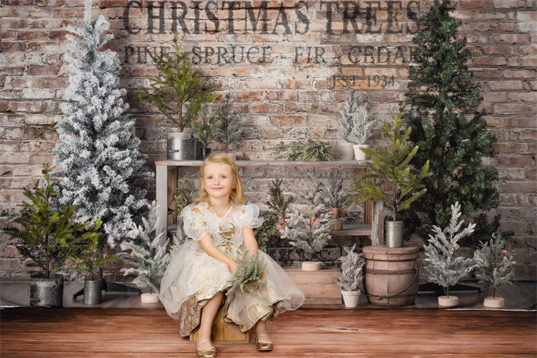 Kate Farm Fresh Backdrop Tree Stand Christmas Designed by Mandy Ringe Photography