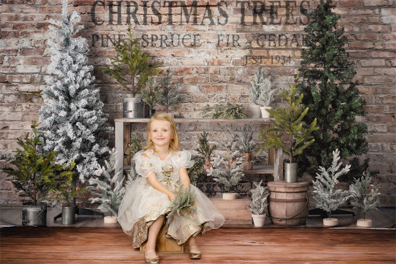 Kate Farm Fresh Backdrop Tree Stand Christmas Designed by Mandy Ringe Photography - Kate Backdrop AU