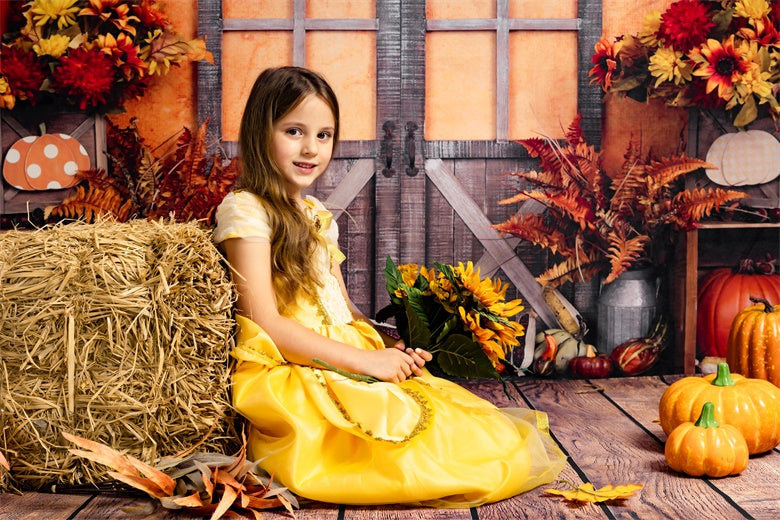 Kate Autumn Harvest Thanksgiving Backdrop - Kate Backdrop AU