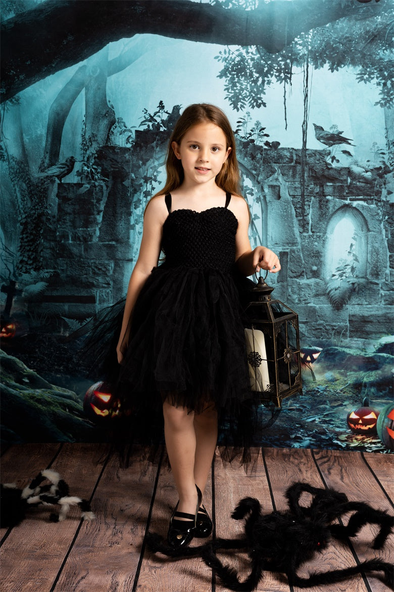 Kate Fall Pumpkin Backdrop Forest for Photography - Kate Backdrop AU