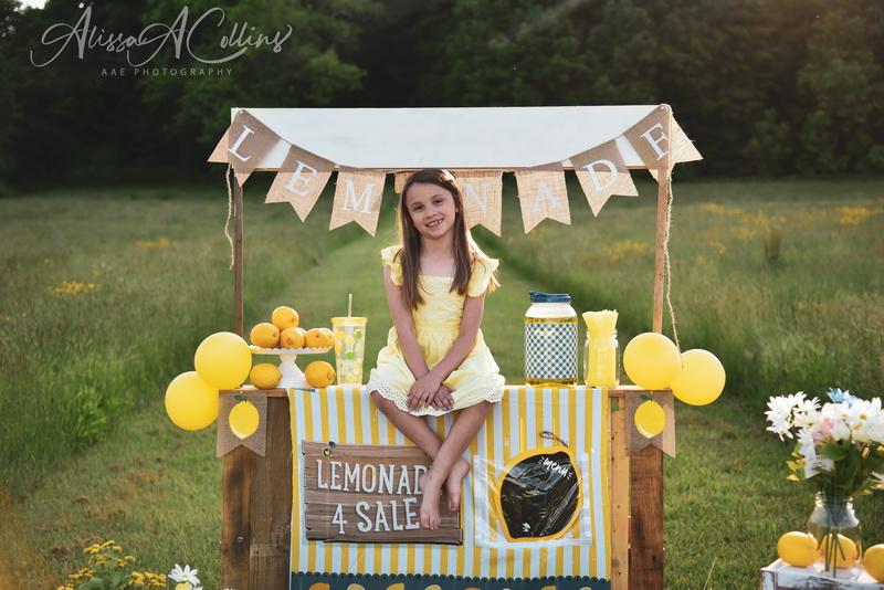 Kate Summer Backdrop Lemonade Stand Designed by AAE Photography