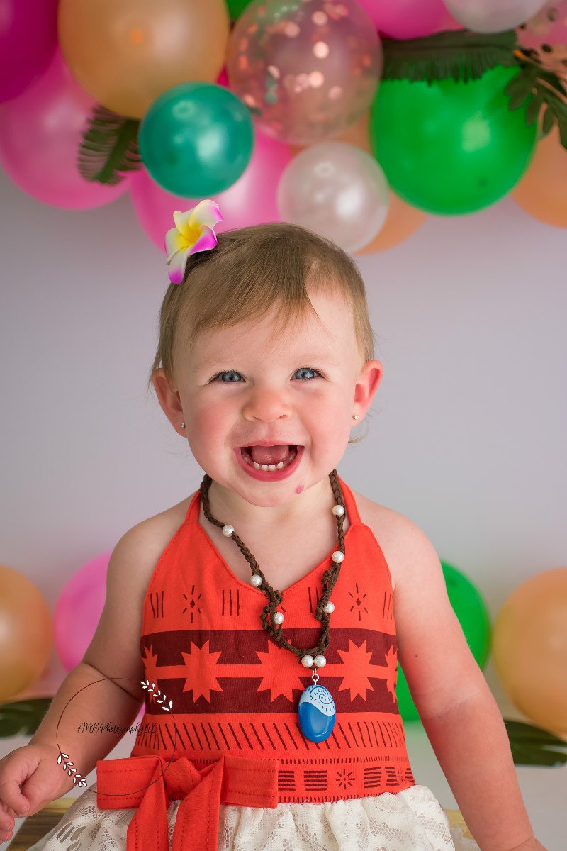 Kate Summer Backdrop Balloons Moana Theme Designed By Alisha Byrem - Kate Backdrop AU