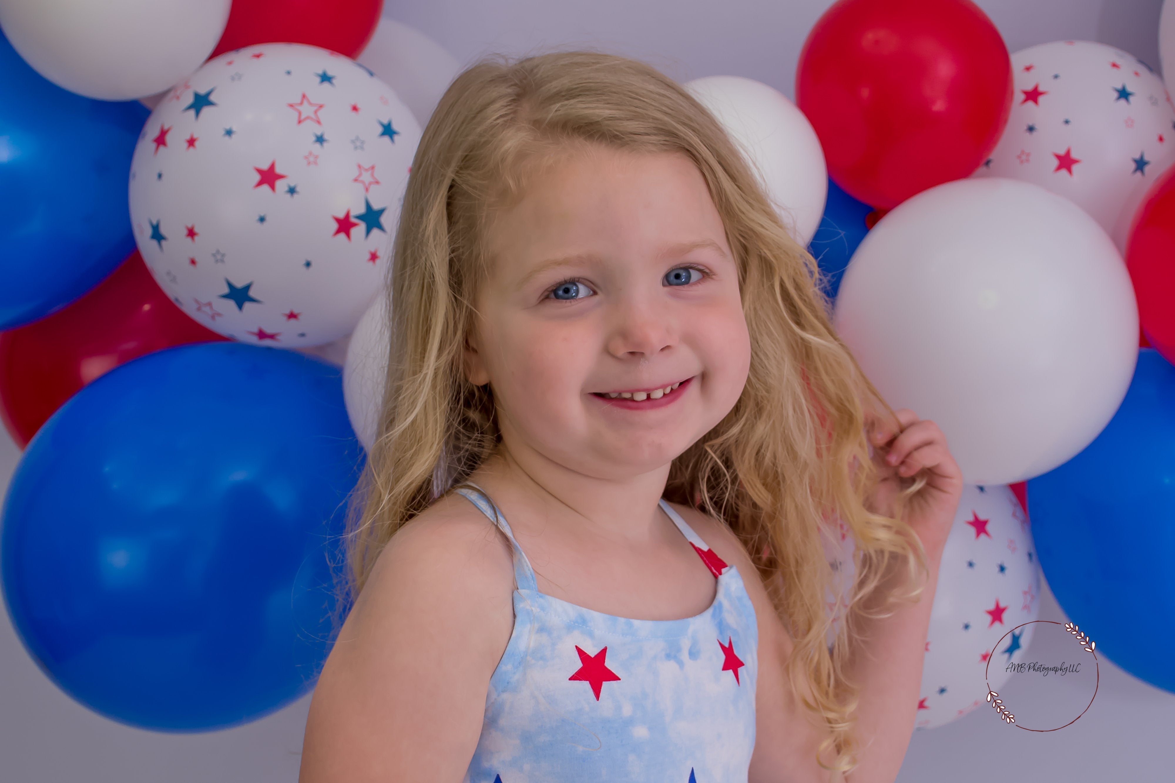 Kate Balloons Fourth of July Backdrop Designed By Alisha Byrem - Kate Backdrop AU