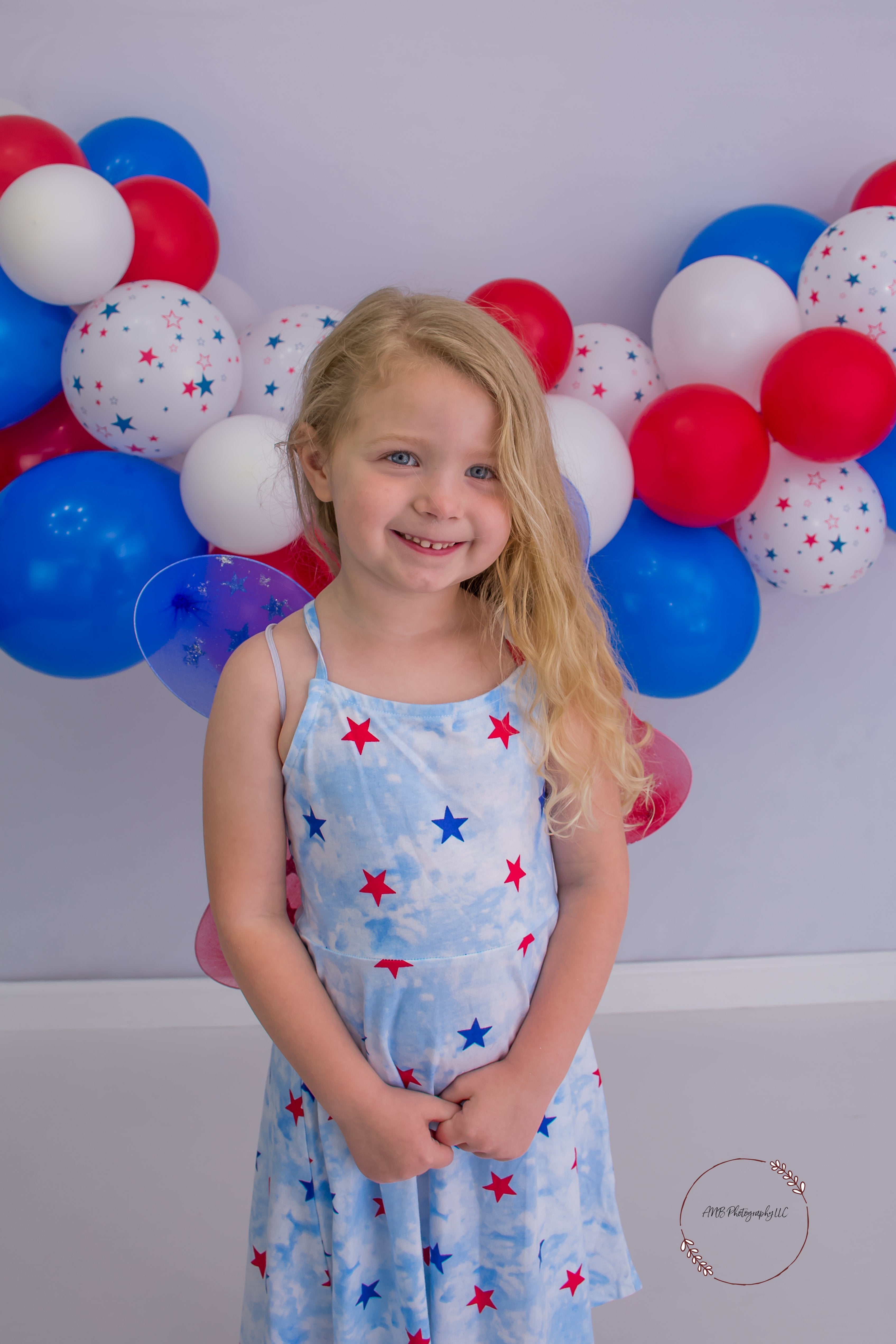 Kate Balloons Fourth of July Backdrop Designed By Alisha Byrem - Kate Backdrop AU