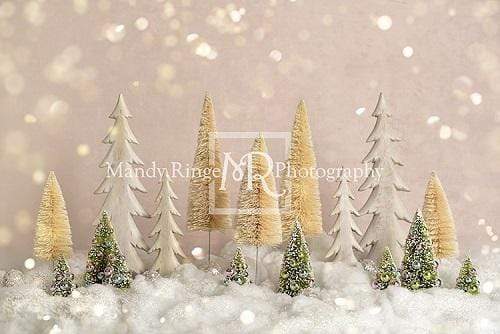 Kate Elegant Christmas Trees with Glitter Backdrop for Photography Designed By Mandy Ringe Photography - Kate Backdrop AU