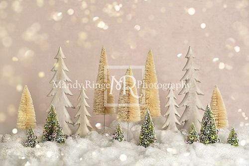 Kate Elegant Christmas Trees with Glitter Backdrop for Photography Designed By Mandy Ringe Photography