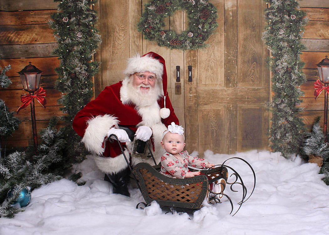 Kate Holiday Door Christmas Wreath Backdrop designed by Arica Kirby - Kate Backdrop AU