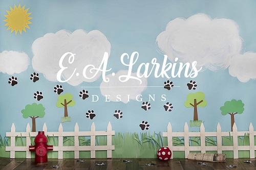 Kate Puppy Dog Friends Backdrop for Photography Designed By Erin Larkins - Kate Backdrop AU