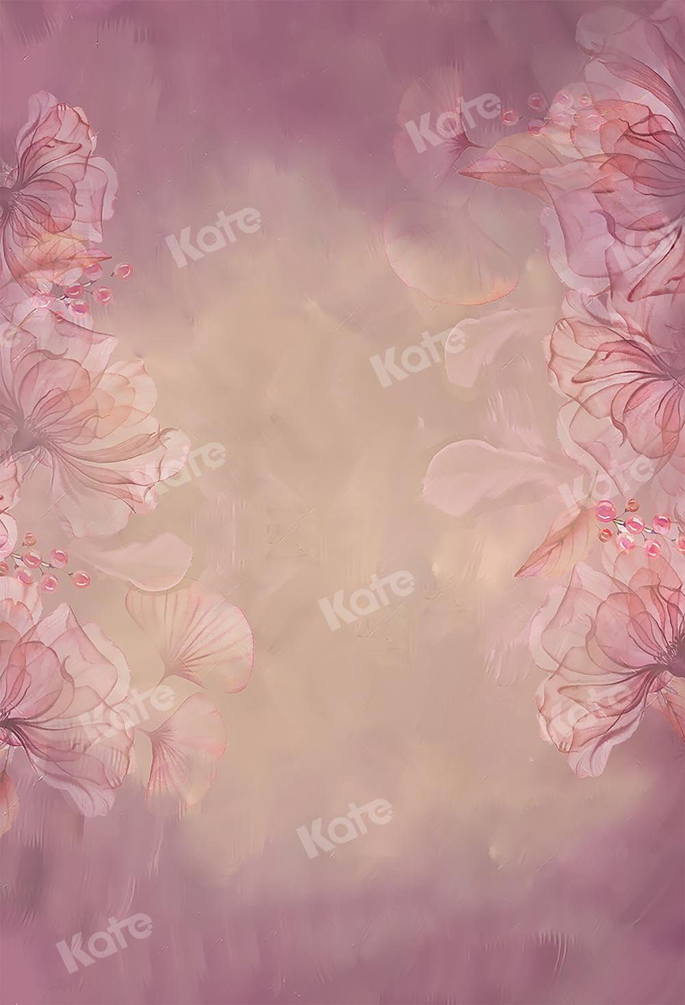 Kate Fine Art Floral Blurry Pink Backdrop Designed by GQ - Kate Backdrop AU