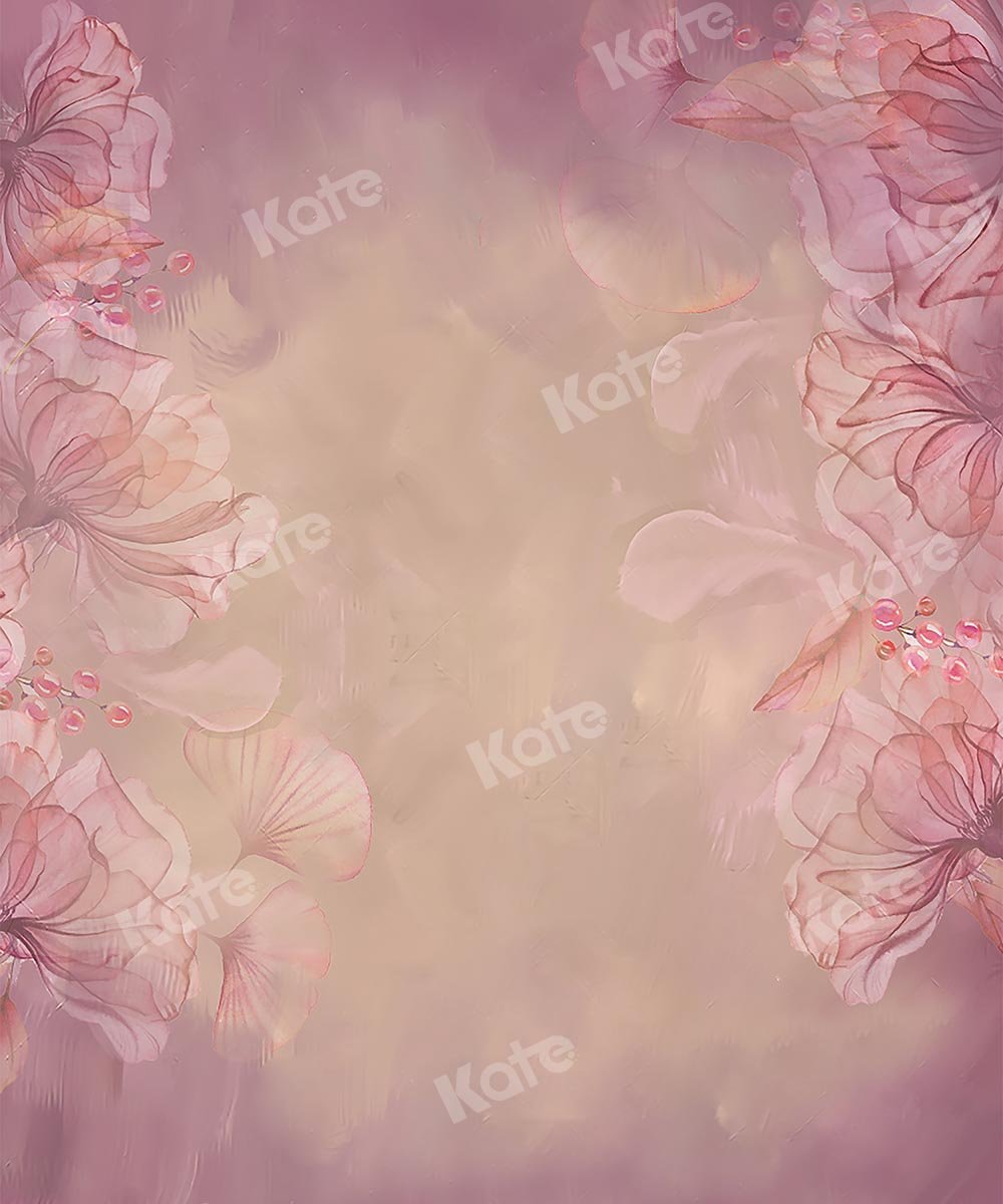 Kate Fine Art Floral Blurry Pink Backdrop Designed by GQ - Kate Backdrop AU