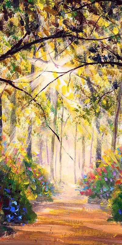 Kate Fine Art Grove Path Spring Autumn Backdrop Designed by GQ