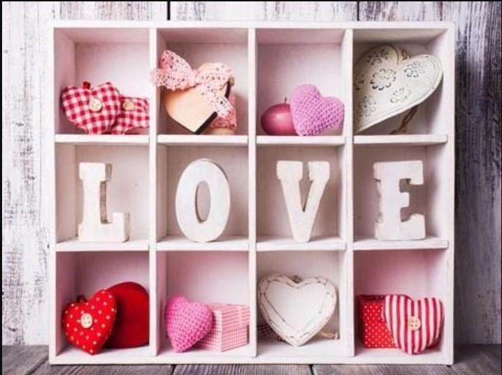 Kate Pink Heart With Love Valentine's Day Backdrop for Photography - Kate Backdrop AU