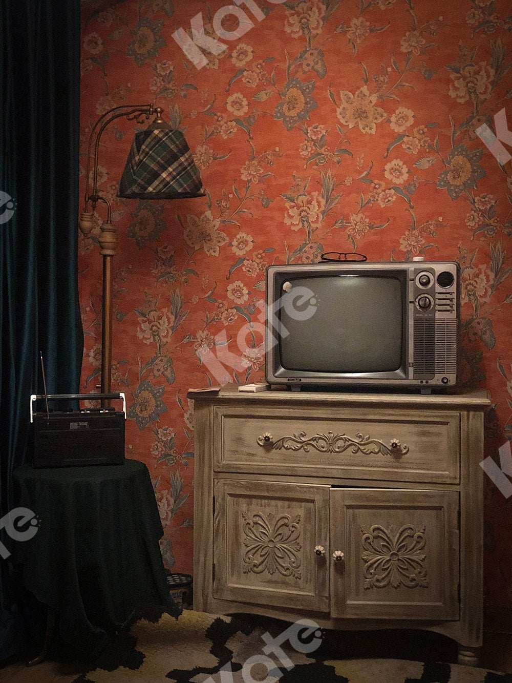 Kate Indoor Backdrop TV Set  80's Room Designed by Emetselch