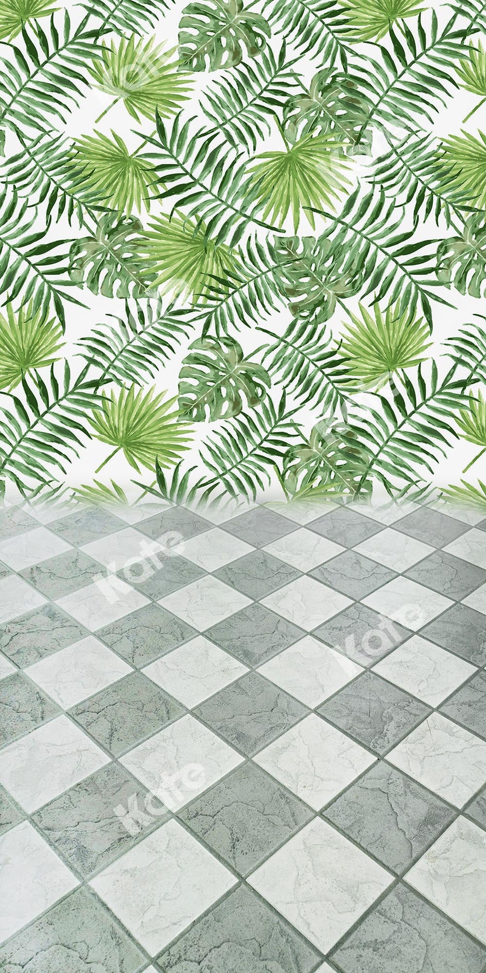 Kate Sweep Summer Green Leaves Floor Backdrop Designed by Chain Photography - Kate Backdrop AU