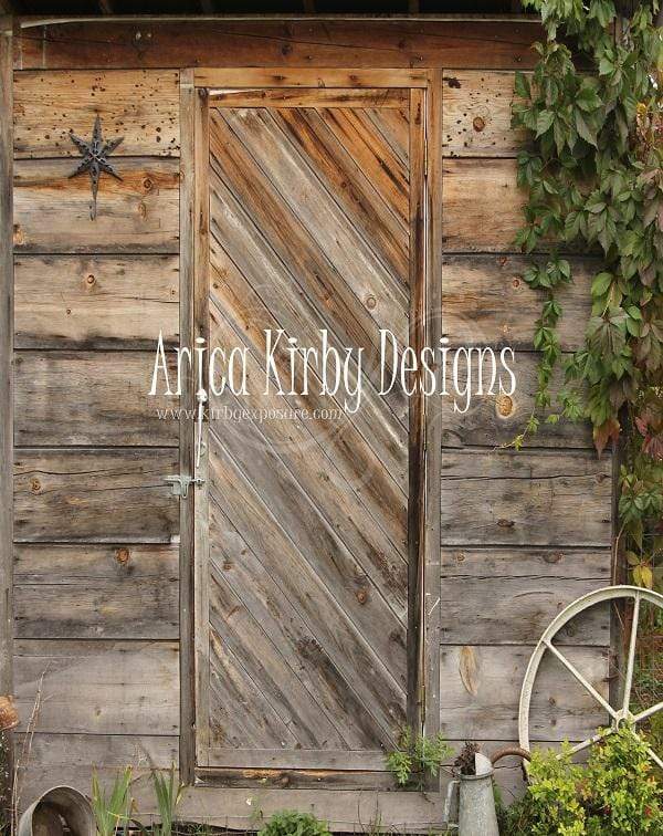 Kate Fall Farm Door Backdrop designed by Arica Kirby - Kate Backdrop AU