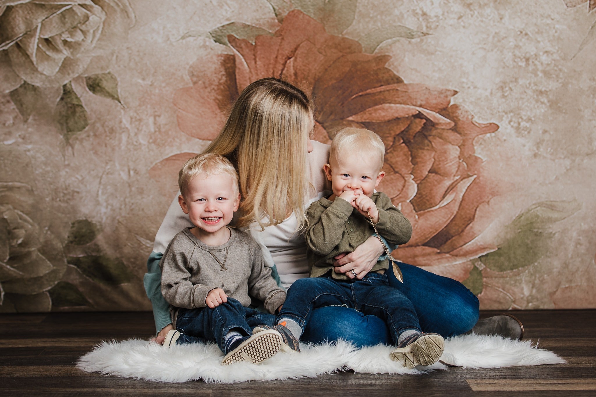 Kate Fine Art Florals Retro Peony Backdrop Designed by GQ - Kate Backdrop AU