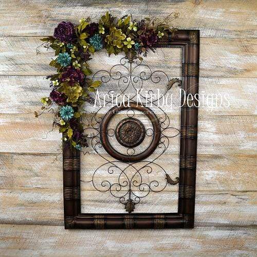 Kate Floral Iron Gate Backdrop designed by Arica Kirby