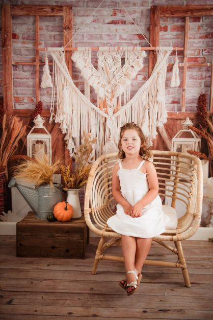 Kate Harvest Wheat Boho Rustic Backdrop Designed by Emetselch - Kate Backdrop AU