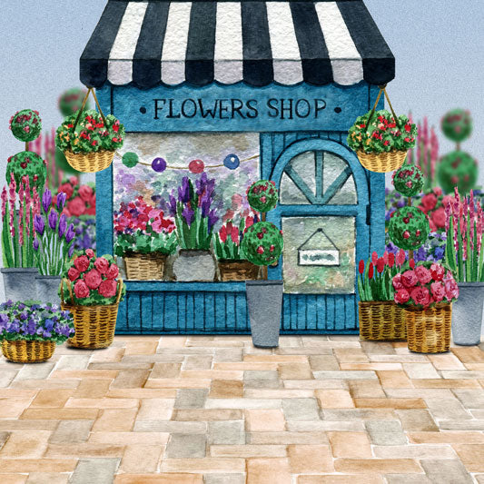 Kate Spring Flower Shop Backdrop Designed By Claire - Kate Backdrop AU